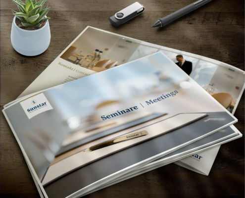 Titelseite Seminarbroschuere - A4 quer, 20 Seiten